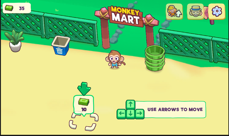 Play Hilarious Monkey Mart Game Online at Playcutegames